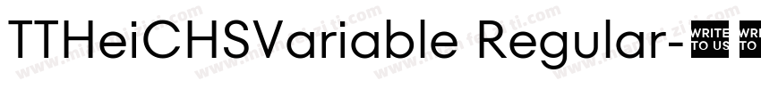 TTHeiCHSVariable Regular字体转换